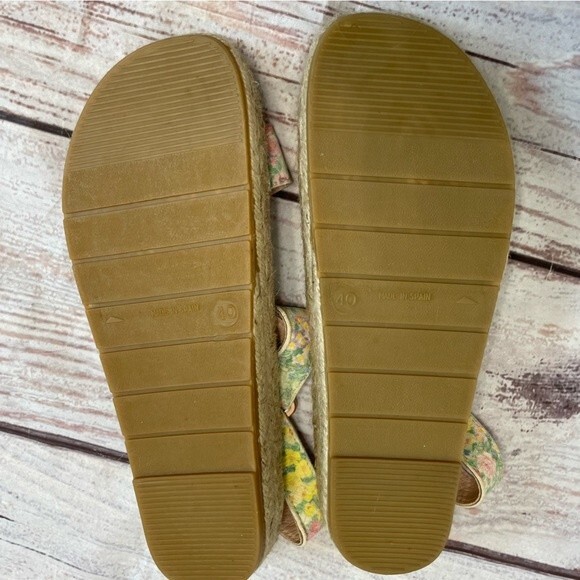 LoveShackFancy x Manebi Espadrille Hiking Sandals Pastel Floral Size 40 / US 10 - Picture 6 of 6